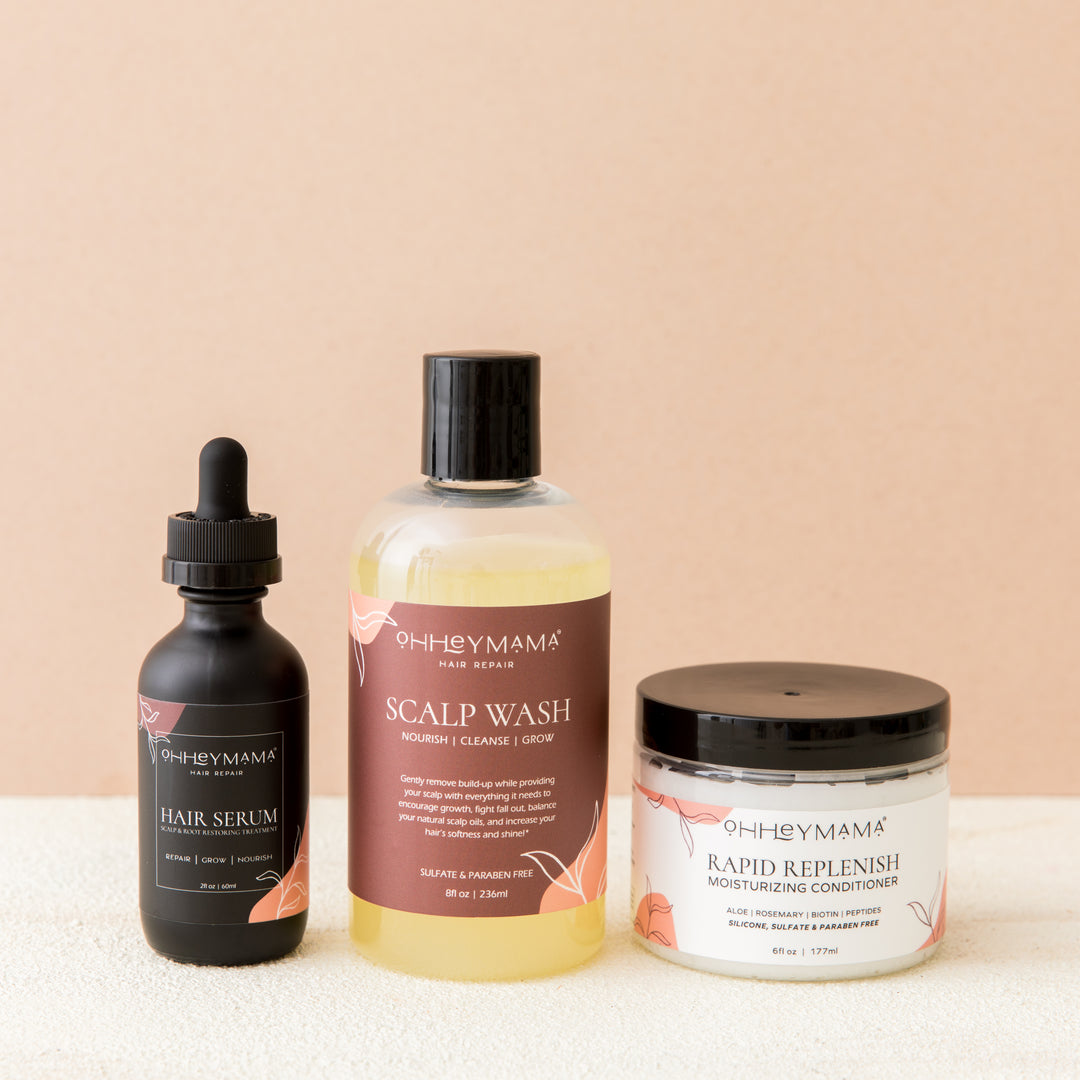 Hair Serum, Scalp Wash Shampoo and Hair Conditioner